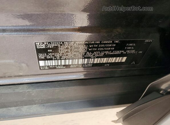2T3C1RFV7RC294511 2024 TOYOTA LE Серый Вид подкапотного пространства