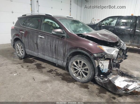 2T3DFREV9GW450194 2016 TOYOTA LIMITED Бордовый Передняя правая четверть
