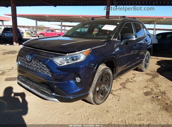 2T3E6RFV2MW012955 2021 TOYOTA RAV4 HYBRID Синий Передняя левая четверть