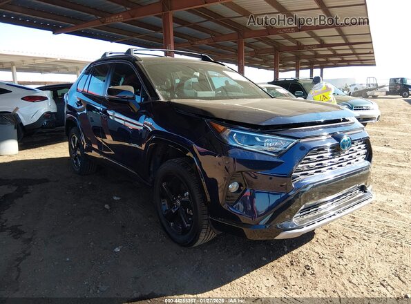 2T3E6RFV2MW012955 2021 TOYOTA RAV4 HYBRID Синий Передняя правая четверть