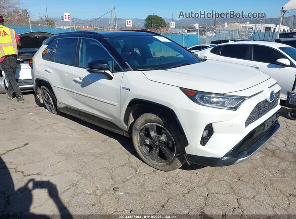 2T3EWRFV1LW047355 2020 TOYOTA RAV4 HYBRID White წინა მარჯვენა