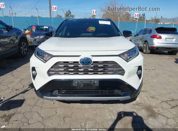 2T3EWRFV1LW047355 2020 TOYOTA RAV4 HYBRID White ხელსაწყოთა პანელის ხედი