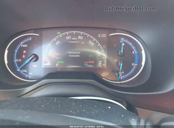 2T3EWRFV1LW047355 2020 TOYOTA RAV4 HYBRID White უკანა სავარძლების ხედი