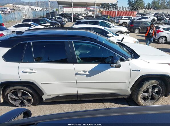 2T3EWRFV1LW047355 2020 TOYOTA RAV4 HYBRID White უკანა სალონის ხედი