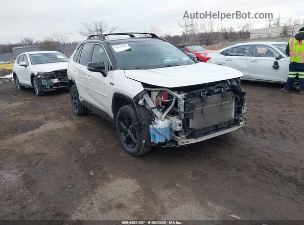 2T3EWRFV6LW070288 2020 TOYOTA RAV4 HYBRID Белый Передняя правая четверть
