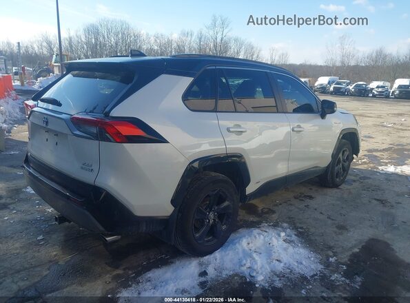 2T3EWRFV8LW071975 2020 TOYOTA RAV4 HYBRID Белый Задняя правая четверть
