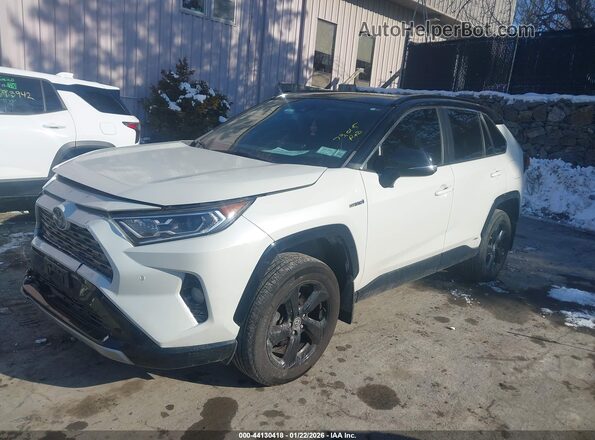 2T3EWRFV8LW071975 2020 TOYOTA RAV4 HYBRID Белый Передняя левая четверть