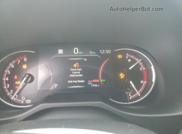 2T3G1RFV8SW597173 2025 TOYOTA LE Красный Вид щитка приборов