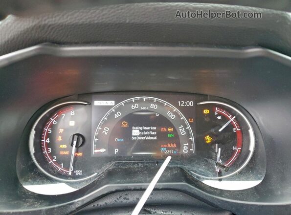 2T3J1RFV0MW153410 2021 TOYOTA RAV4 Серый Вид щитка приборов