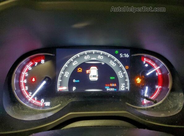 2T3J1RFV5KC029261 2019 TOYOTA RAV4 Gray Widok zestawu wskaźników