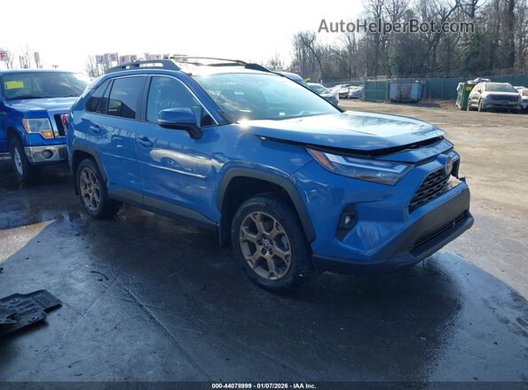 2T3UWRFV7PW169817 2023 TOYOTA RAV4 HYBRID Синий Передняя правая четверть