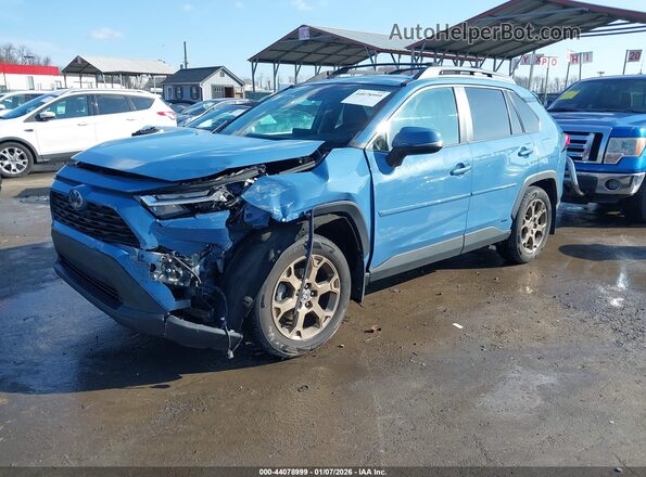 2T3UWRFV7PW169817 2023 TOYOTA RAV4 HYBRID Синий Передняя левая четверть