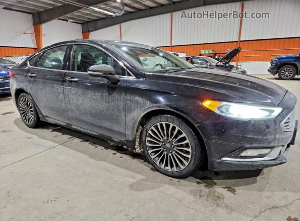 3FA6P0T91HR101064 2017 FORD FUSION Черный Вид спереди