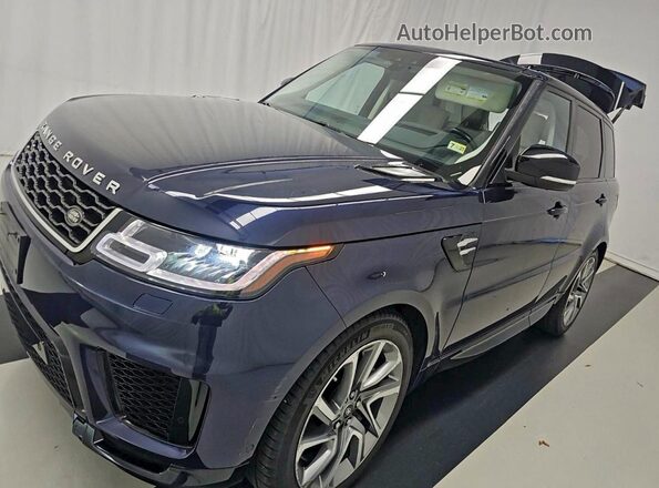 SALWR2RU8KA862566 2019 LAND ROVER RANGE ROVER Синий Задняя левая четверть
