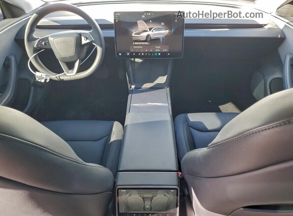 5YJ3E1EA7RF732484 2024 TESLA MODEL Белый Вид щитка приборов