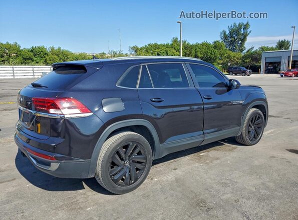 1V2JE2CA7NC201999 2022 VOLKSWAGEN ATLAS Черный Передняя правая четверть