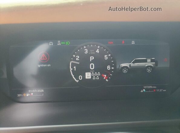 SALEXERU0M2049481 2021 LAND ROVER DEFENDER Черный Вид задних сидений