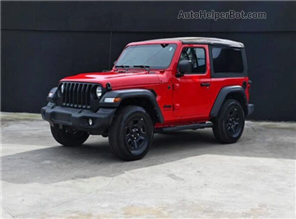 1C4GJXAG4NW145160 2022 JEEP WRANGLER Красный Задняя правая четверть