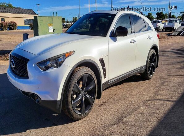 JN8CS1MW2HM411677 2017 INFINITI QX70 Белый Задняя правая четверть