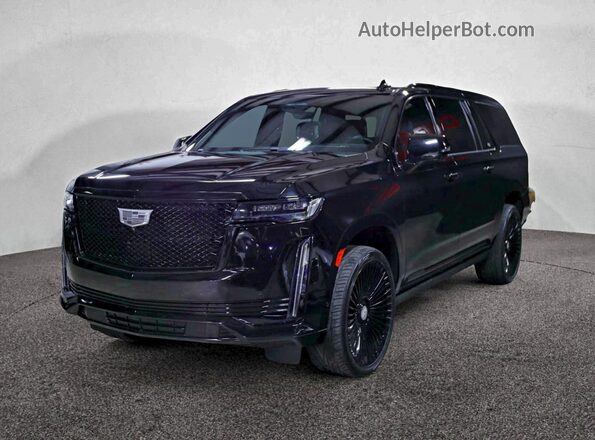 1GYS3RKL4NR258711 2022 CADILLAC ESCALADE Черный Задняя правая четверть