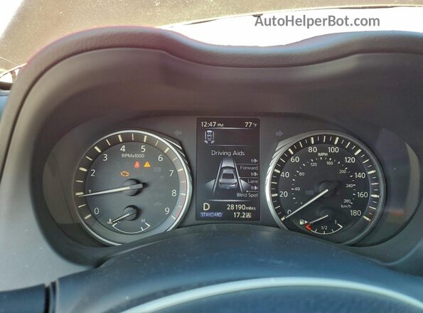 JN1EV7KK4MM411028 2021 INFINITI Q60 Красный Вид задних сидений