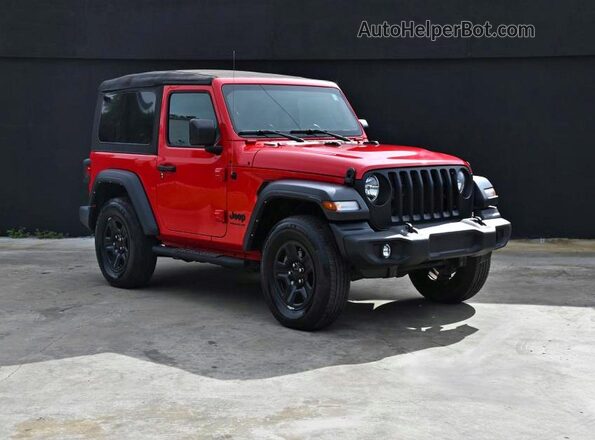 1C4GJXAG4NW145160 2022 JEEP WRANGLER Красный Задняя левая четверть