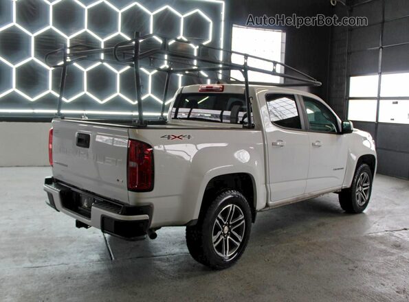 1GCGTBEN9M1100684 2021 CHEVROLET COLORADO Белый Передняя правая четверть