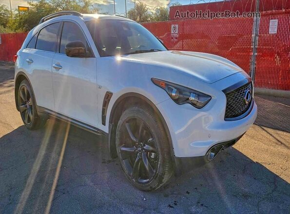 JN8CS1MW2HM411677 2017 INFINITI QX70 Белый Задняя левая четверть