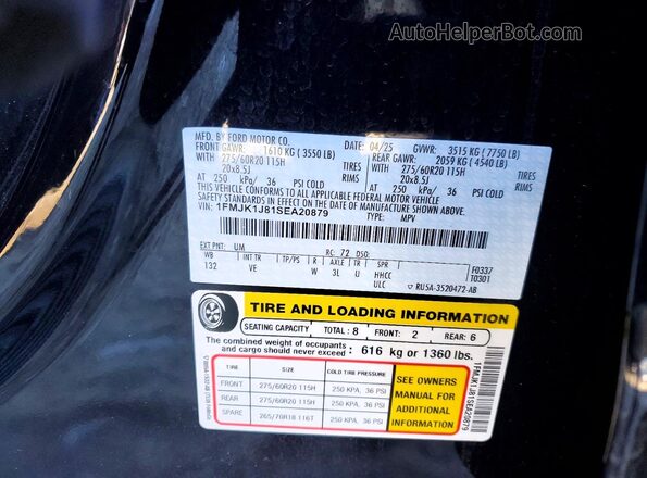 1FMJK1J81SEA20879 2025 FORD EXPEDITION Черный 