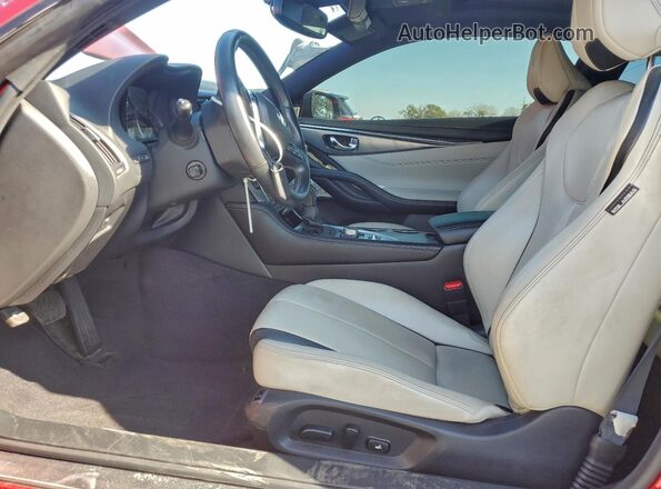JN1EV7KK4MM411028 2021 INFINITI Q60 Красный Вид панели приборов