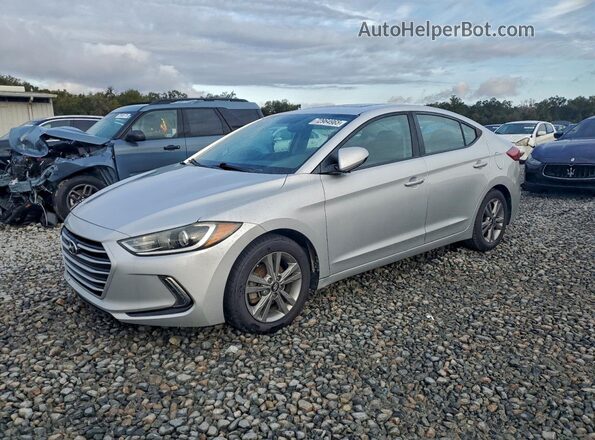 KMHD84LF4JU468742 2018 HYUNDAI ELANTRA Серебряный Задняя левая четверть