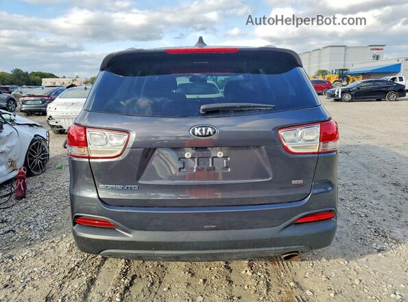5XYPG4A38JG344438 2018 KIA SORENTO Угольный Вид салона спереди