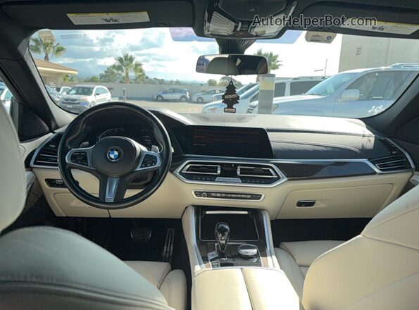 5UXCY6C05N9M64388 2022 BMW X6 Синий Вид задних сидений