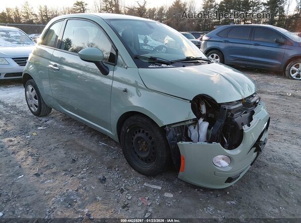 3C3CFFAR1GT143164 2016 FIAT 500 Зеленый Передняя правая четверть