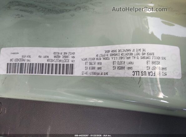 3C3CFFAR1GT143164 2016 FIAT 500 Зеленый Вид подкапотного пространства