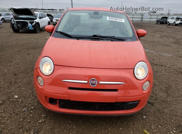 3C3CFFAR8GT122246 2016 FIAT 500 Красный Вид спереди