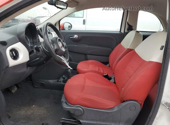 3C3CFFAR8GT122246 2016 FIAT 500 Красный Вид салона спереди