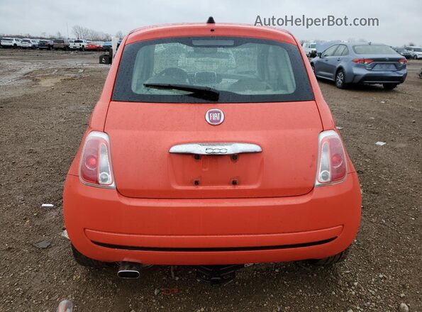 3C3CFFAR8GT122246 2016 FIAT 500 Красный Вид сзади