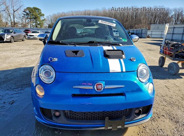 3C3CFFCH9JT420865 2018 FIAT 500 Синий Вид спереди