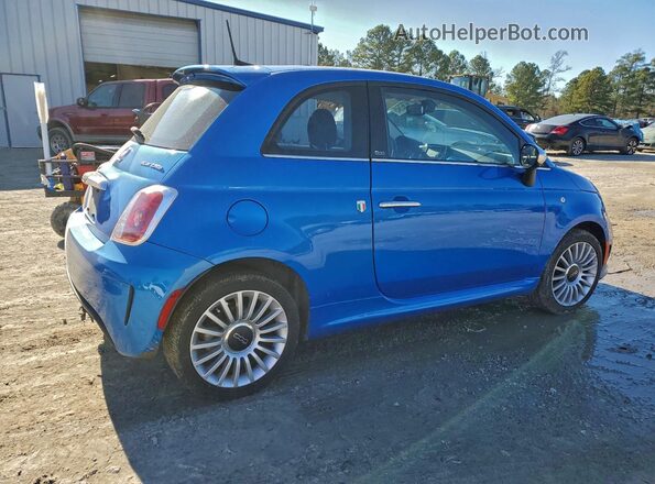 3C3CFFCH9JT420865 2018 FIAT 500 Синий Задняя правая четверть