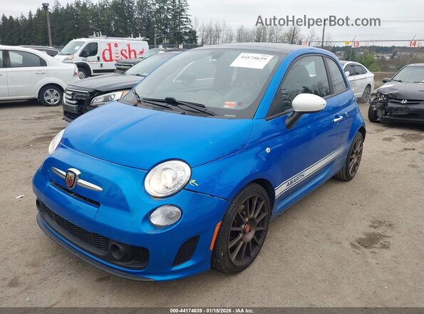 3C3CFFFH3JT532198 2018 FIAT 500 Синий Вид спереди