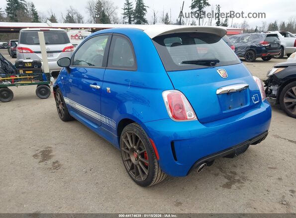 3C3CFFFH3JT532198 2018 FIAT 500 Синий Задняя левая четверть