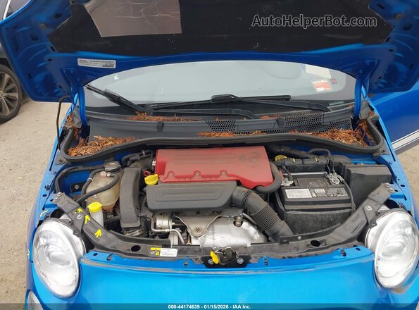 3C3CFFFH3JT532198 2018 FIAT 500 Синий Вид сзади