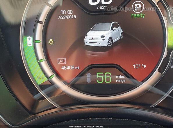 3C3CFFGE3GT221951 2016 FIAT 500E Синий 