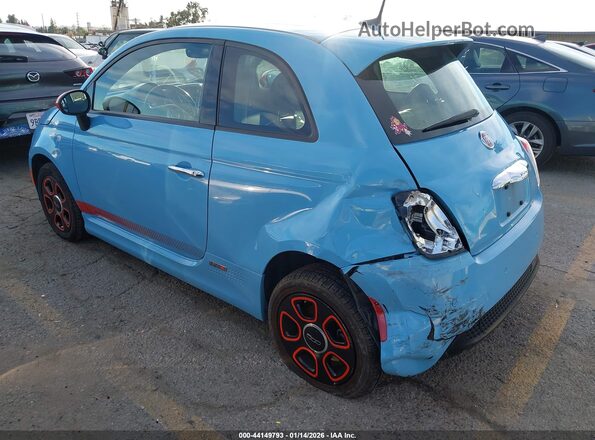 3C3CFFGE3GT221951 2016 FIAT 500E Синий Задняя левая четверть