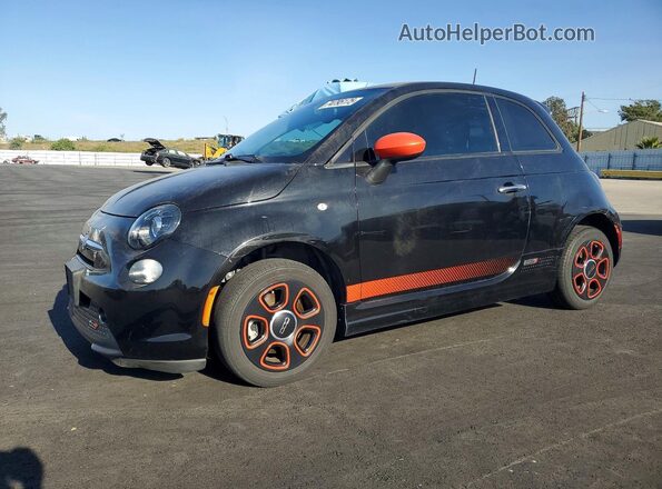 3C3CFFGE6HT625246 2017 FIAT 500 Black წინა მარცხენა ხედი სამი მეოთხედიდან