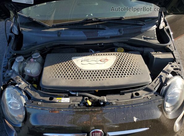 3C3CFFGE6HT625246 2017 FIAT 500 Black უკანა სალონის ხედი