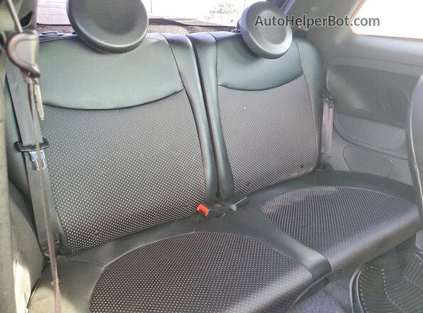 3C3CFFGE6HT625246 2017 FIAT 500 Black უკანა სავარძლების ხედი