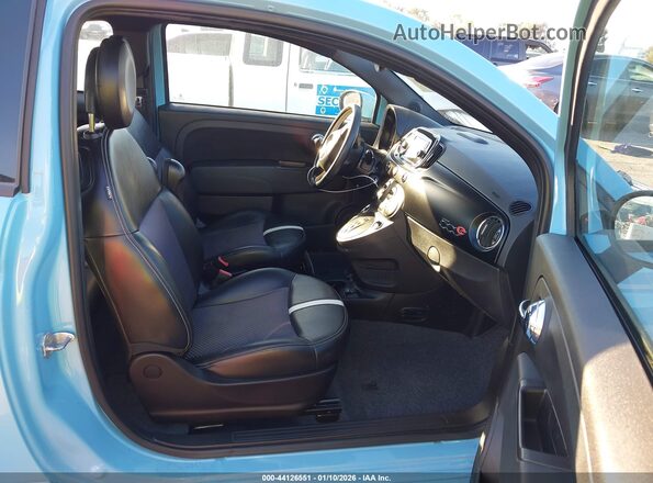 3C3CFFGE7GT221984 2016 FIAT 500E Синий Вид салона спереди