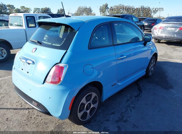 3C3CFFGE7GT221984 2016 FIAT 500E Синий Задняя правая четверть